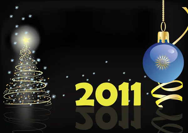 Contexte pour la nouvelle année et pour Noël — Image vectorielle