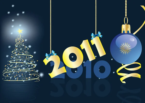 Yeni yıl ve Noel için arka plan — Stok Vektör