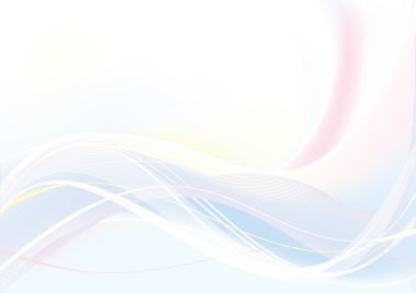 Abstract Vector Wave blue and pink color clipart