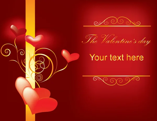 Vecteur valentine fond avec coeur — Image vectorielle