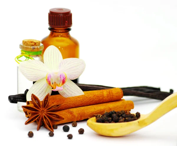 Tarçın, vanilya ve anasonu — Stok fotoğraf