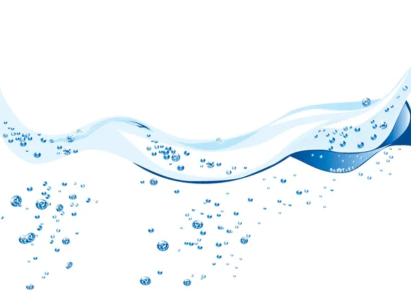 Елегантний дизайн хвилі з водяними бульбашками — стоковий вектор