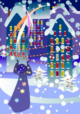 Christmas Night clipart