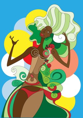 Samba singer clipart