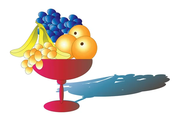 Bol de fruits — Image vectorielle