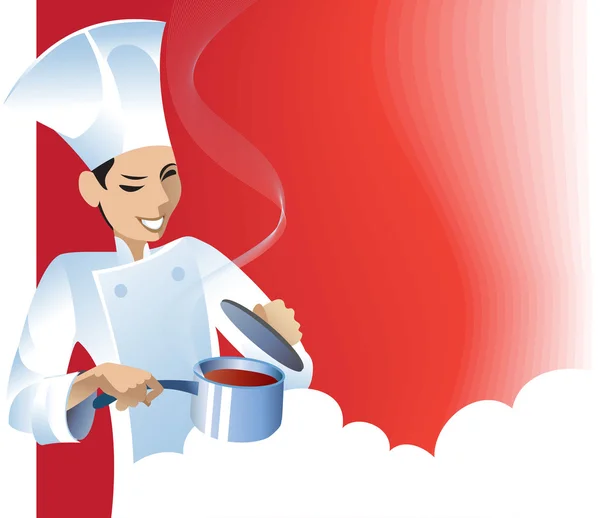 Cuoco - chef — Vettoriale Stock