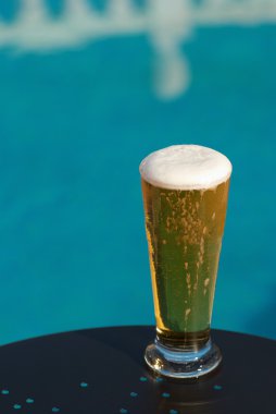 Poolside beer clipart