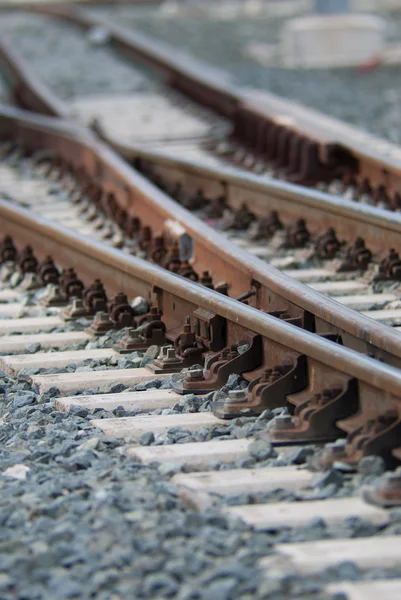 Giunto binario ferroviario — Foto Stock