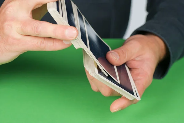 stock image Shuffling cards