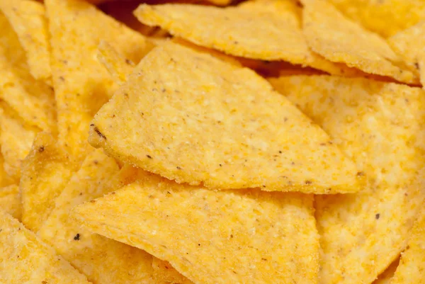 Food Background Close Take Crunchy Tortilla Chips — Stock Photo, Image