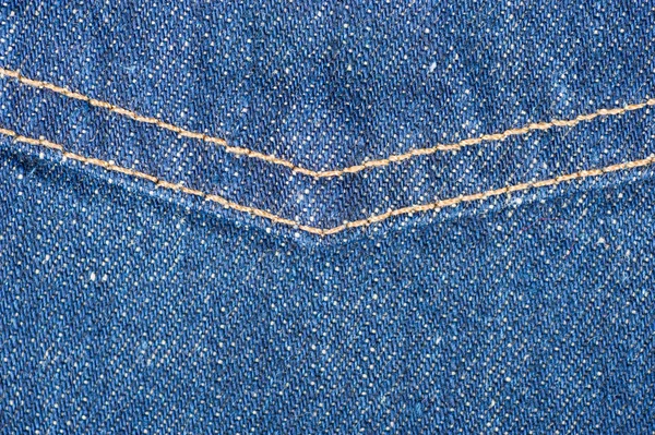 Achtergrond Van Blue Jeans Denim Stof Textuur — Stockfoto