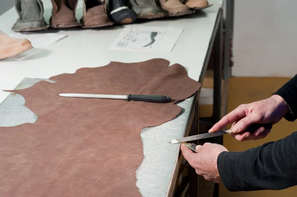 Leather manufacture — Stock Photo, Image