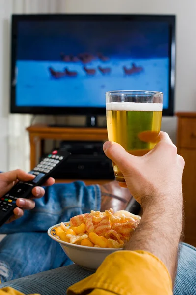 stock image Watching television