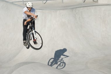 Teenager at Skateboard Park clipart