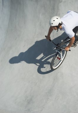 Teenager at Skateboard Park clipart