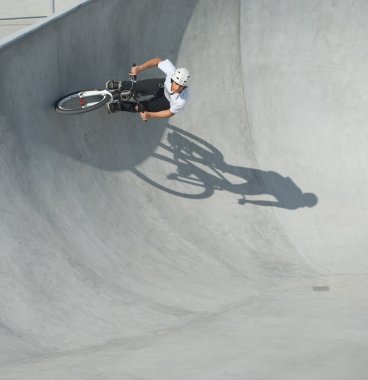 Teenager at Skateboard Park clipart