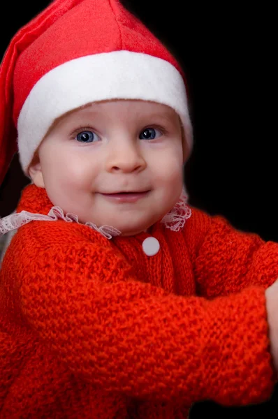 サンタを赤ちゃんの肖像画 — ストック写真
