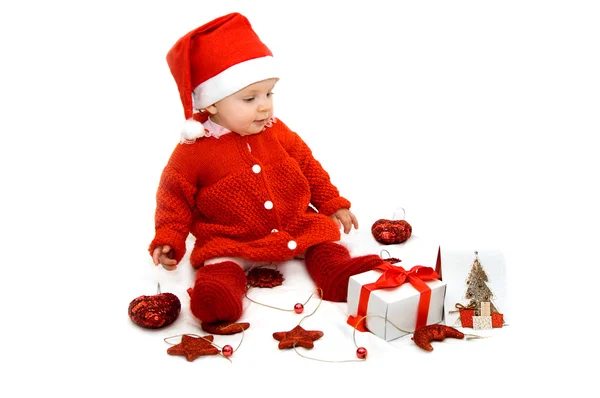 Little Santa helper — Stock Photo, Image
