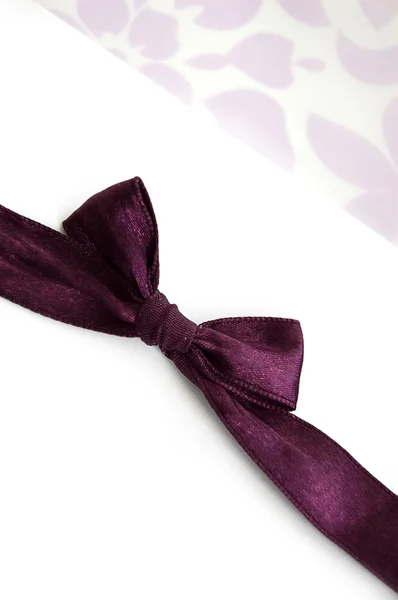 Tarjeta de regalo violeta — Foto de Stock
