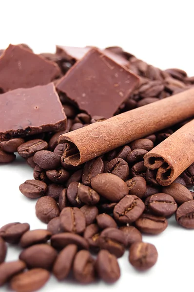 stock image Cinnamon, coffee and chocolate