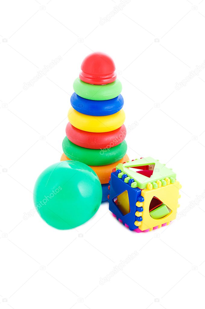 Set of kids toys