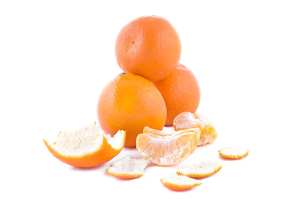 Hromada Pomerančů Kůry Nad Bílá — Stock fotografie