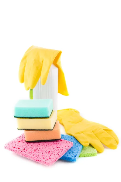 Bakım ve temizlik ürünlerischoonmaak-en sanitaire voorzieningen — Stok fotoğraf