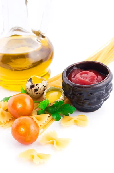 Pasta ingredients — Stock Photo, Image