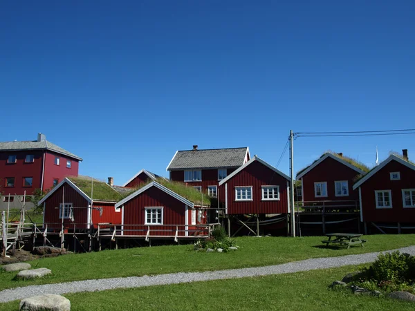 Νορβηγικά-σπίτια — Φωτογραφία Αρχείου