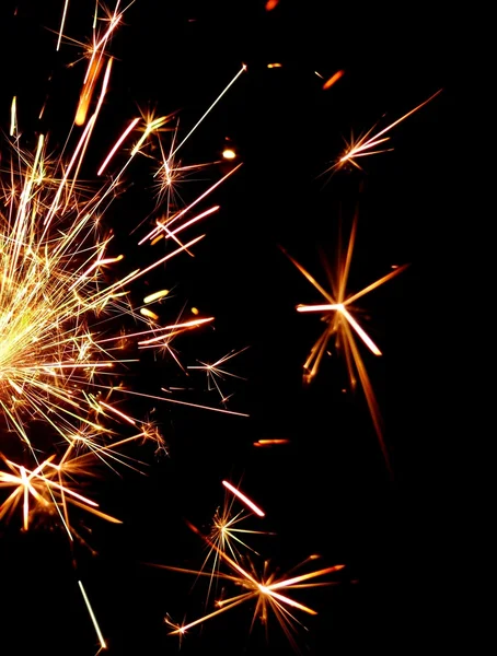 stock image Golden sparkler