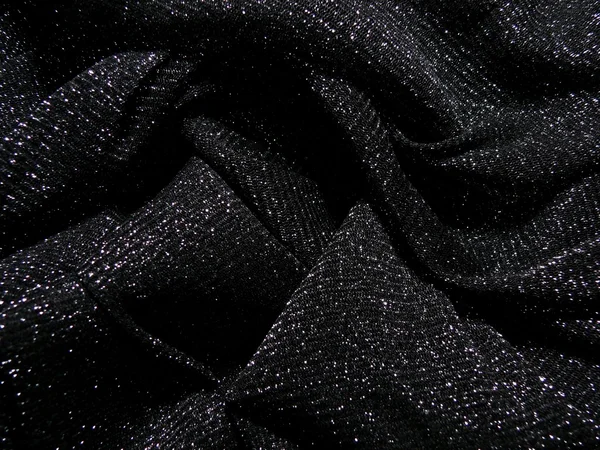 Černé textilie — Stock fotografie