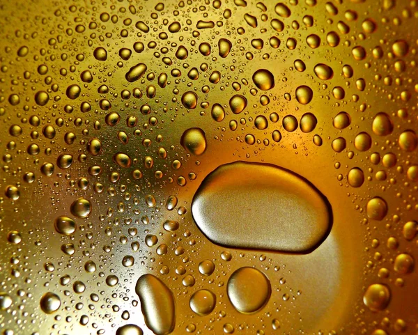 金属金色水滴 — 图库照片
