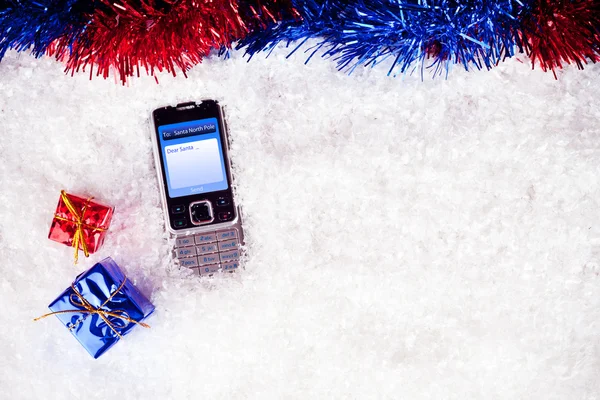 Noel Baba için SMS — Stok fotoğraf
