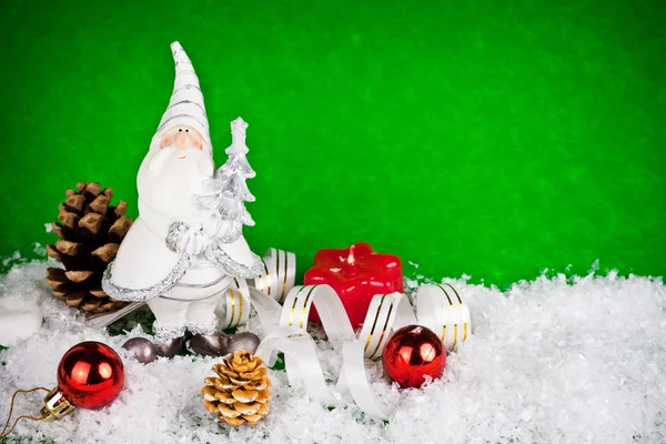 Beyaz Noel oyuncak — Stok fotoğraf