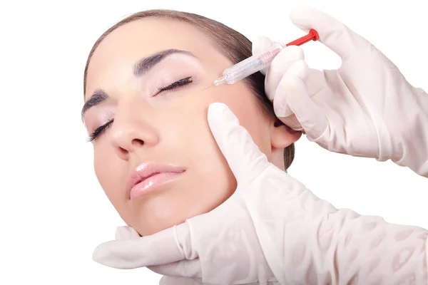 Kosmetiska injektion av botox — Stockfoto