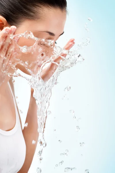 Refreshing with water — Stock Photo, Image