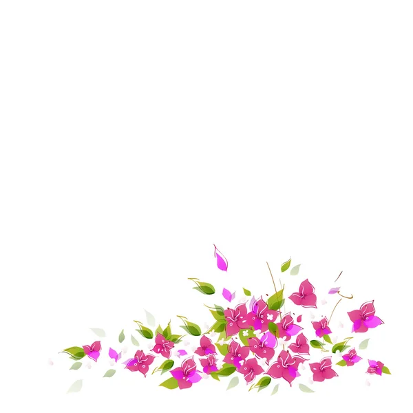 Flower, vector background — Stock Vector