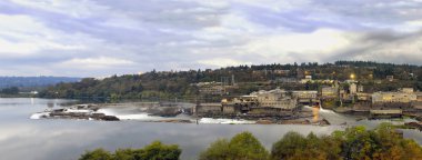 oregon şehir Panoraması 4 baraj Willamette düşüyor