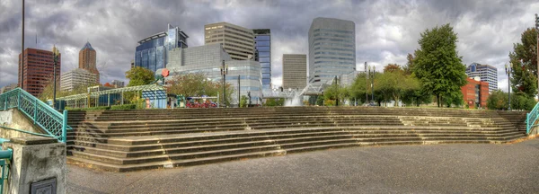 Portland Downtown Skyline Panorama — Stockfoto