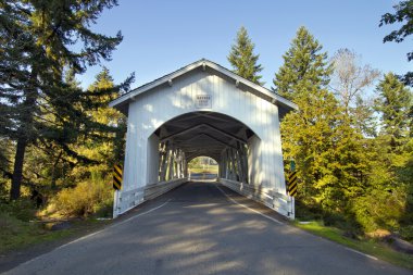 Hannah Covered Bridge Oregon clipart