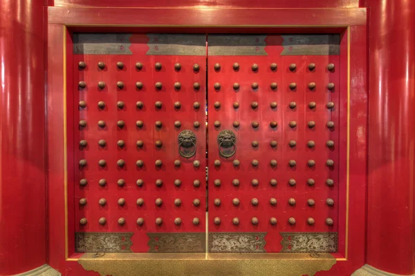 Boeddha tand relikwie chinese tempel deur — Stockfoto