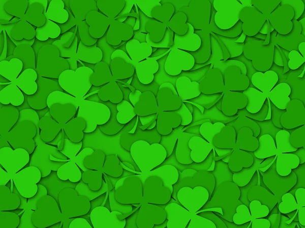 Happy St Patrick's Day Shamrock lämnar bakgrund — Stockfoto