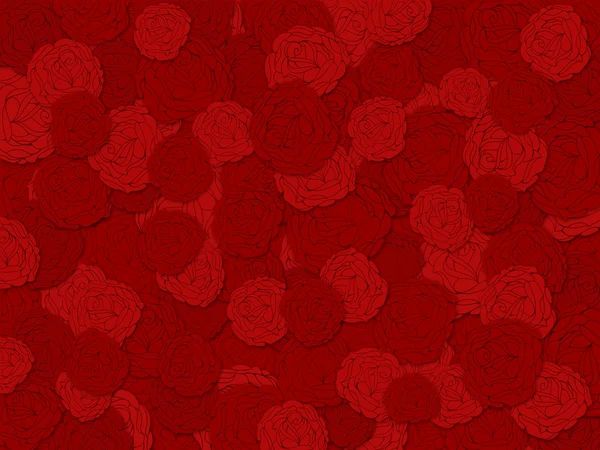 Фон красных роз на День Святого Валентина — стоковое фото
