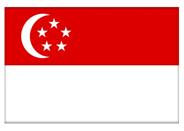 Repubblica di Singapore Bandiera — Foto Stock
