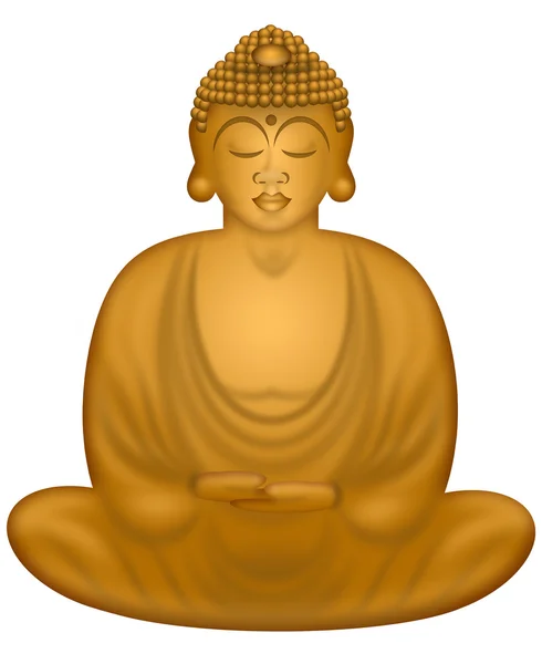 Zen Buda en posición sentada — Stok fotoğraf