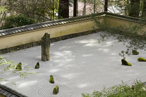 Portland japonské písek a zahradní kámen — Stock fotografie