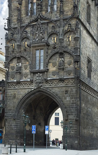 powder tower in prague — 圖庫照片