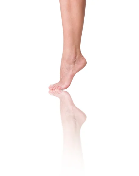 Нога сексуальной женщины — стоковое фото