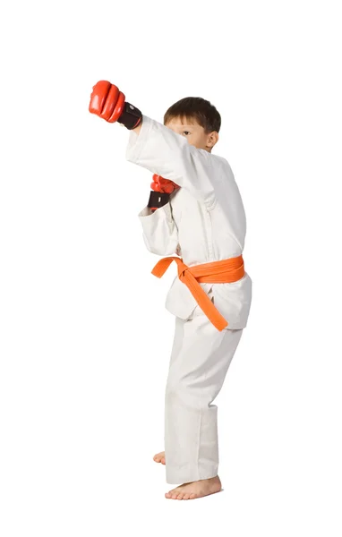 Aikido çocuğu. Dövüş Sanatları. — Stok fotoğraf