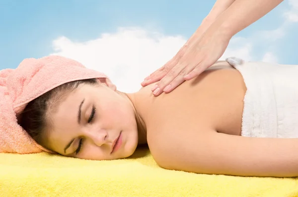 Spa Relaxing.Massage — Stock Fotó